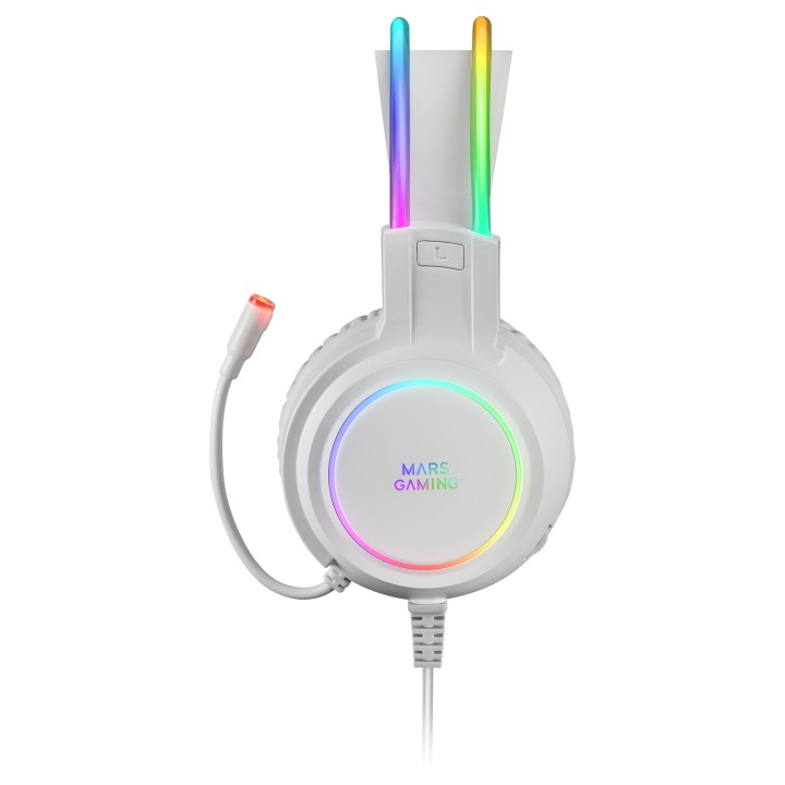 Auric+Micro Mars Gaming RGB Flow 3.5mm Blancos (MHRGBW)