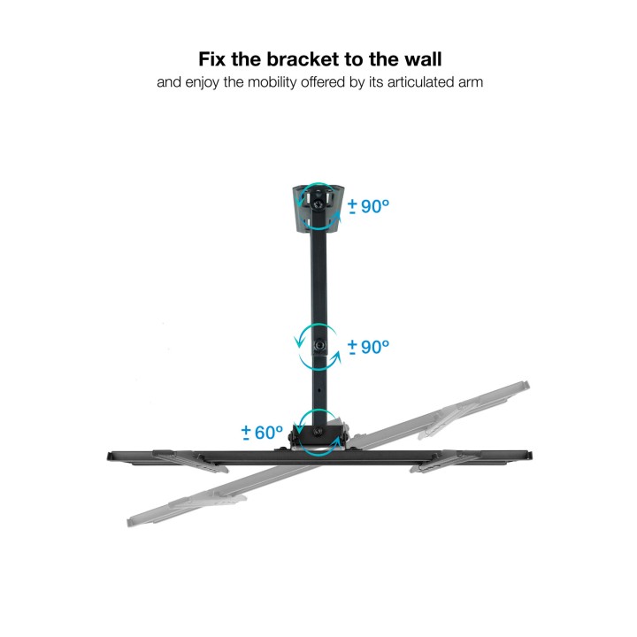 Soporte de Pared TOOQ 32"-55" Gira/Inclina (LP7843TN-B)