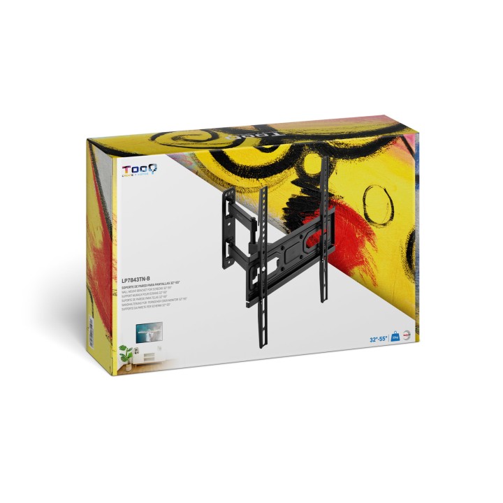Soporte de Pared TOOQ 32"-55" Gira/Inclina (LP7843TN-B)