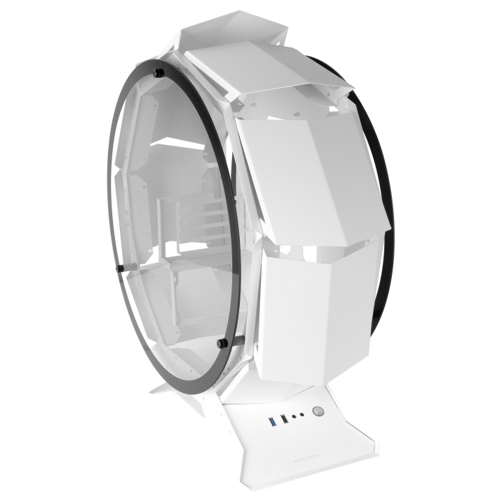Caja Circular Mars Gaming mATX Mini-ITX Blanca (MCORBW)