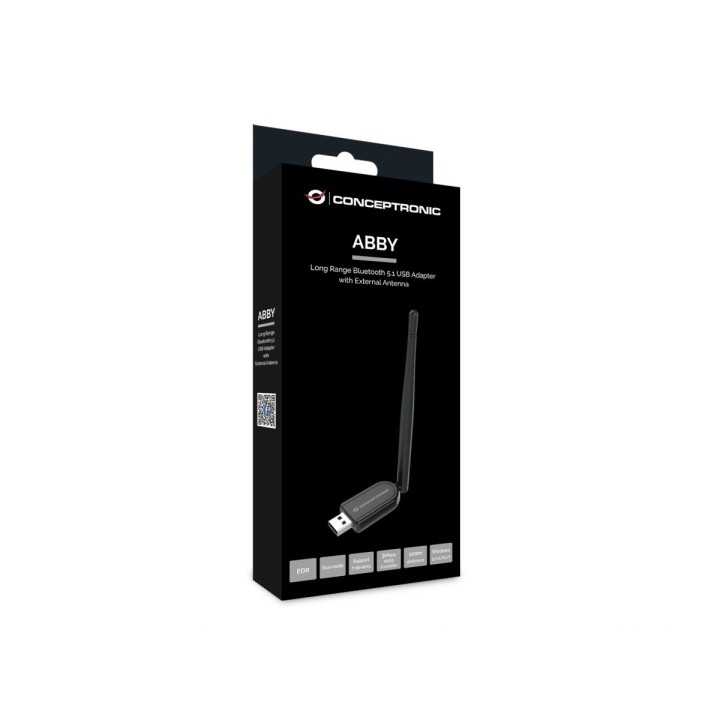 Adaptador CONCEPTRONIC USB BT Antena Negro (ABBY07B)
