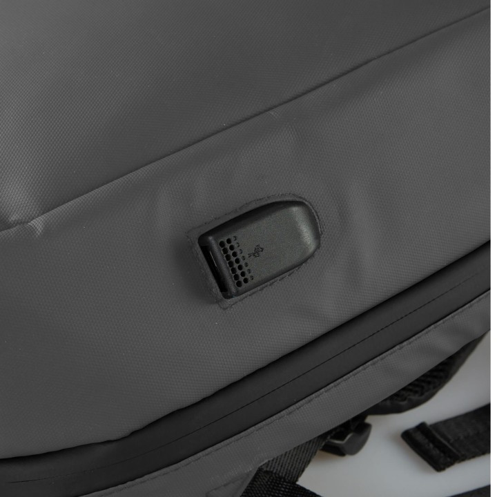 Mochila Fiat 500 15" Tela Negra/Gris (BACKPACK500GR)