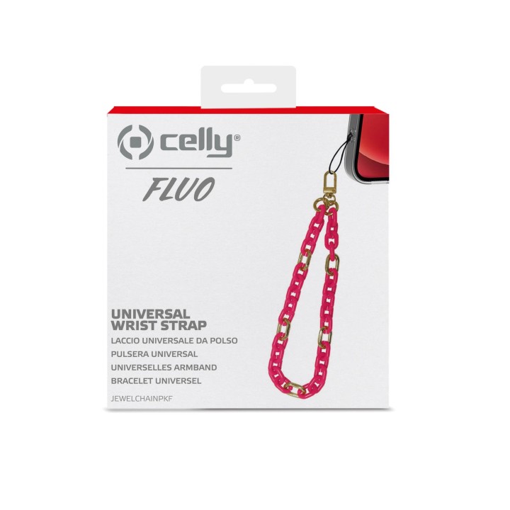Pulsera de Sujeción CELLY Rosa Fluor (JEWELCHAINPKF)