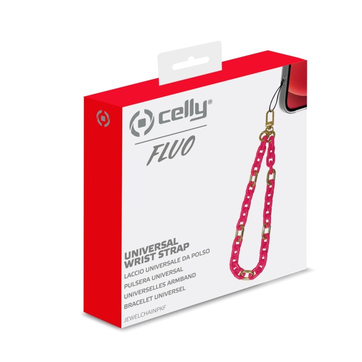 Pulsera de Sujeción CELLY Rosa Fluor (JEWELCHAINPKF)