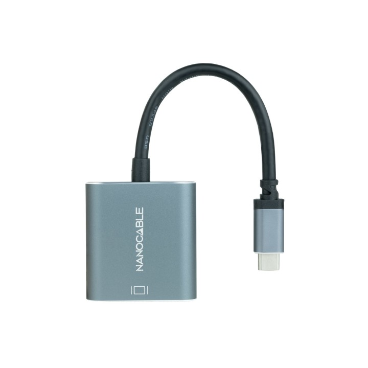 Adaptador Nanocable USB-C/M a DVI/H Gris (10.16.4103-G)