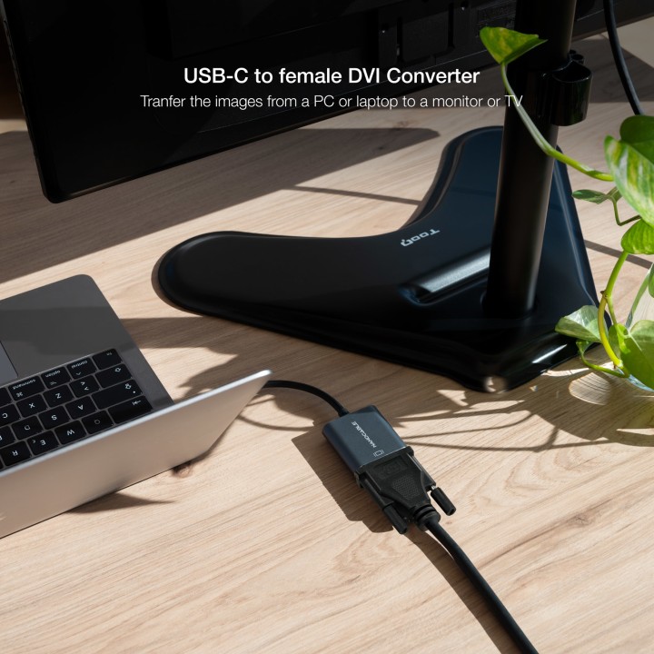 Adaptador Nanocable USB-C/M a DVI/H Gris (10.16.4103-G)
