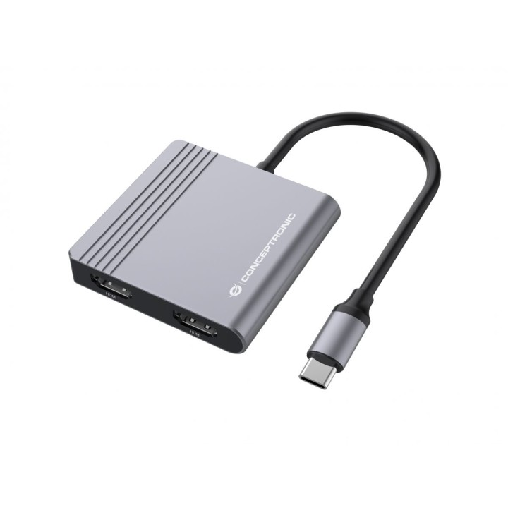 Adaptador CONCEPTRONIC 4en1 USB-C 3.0 Gris (DONN13G)