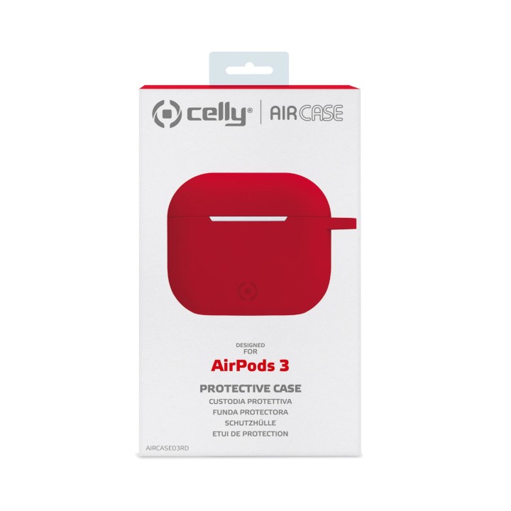 Funda CELLY para Apple Airpods 3 Roja (AIRCASE03RD)