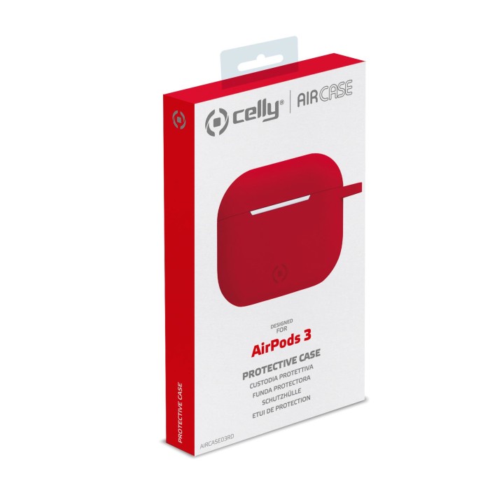 Funda CELLY para Apple Airpods 3 Roja (AIRCASE03RD)
