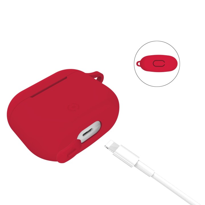 Funda CELLY para Apple Airpods 3 Roja (AIRCASE03RD)