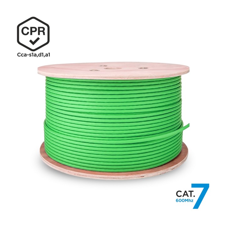 Cable AISENS RJ45 Cat.7 SFTP 305m Verde (A146-0667)
