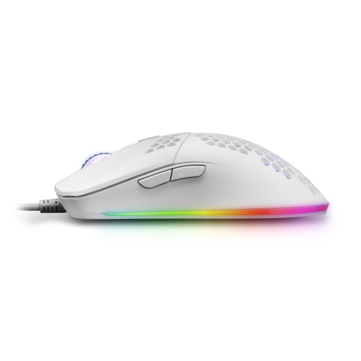 Ratón Mars Gaming RGB USB-A 12400dpi Blanco (MMAXW)