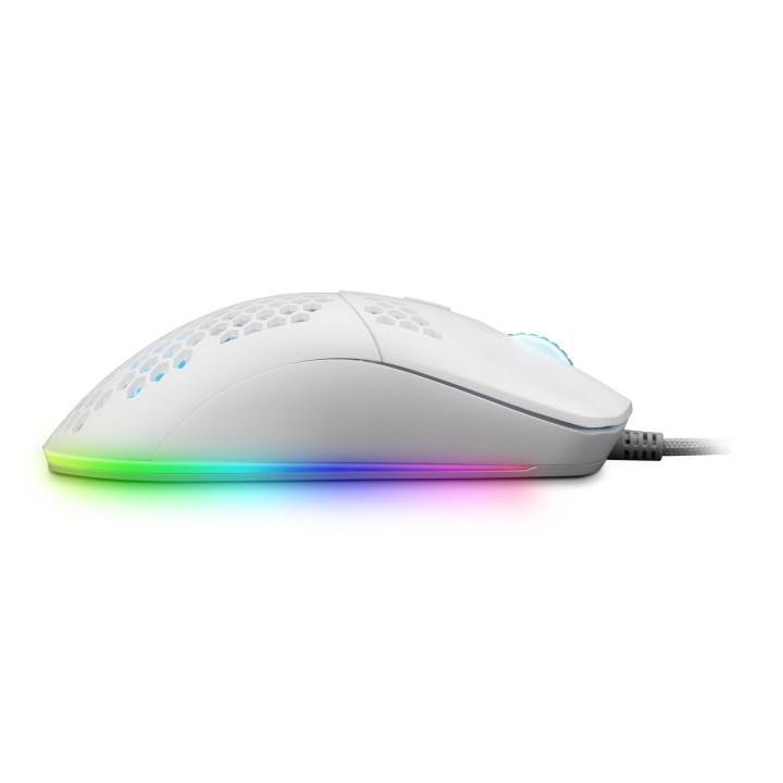 Ratón Mars Gaming RGB USB-A 12400dpi Blanco (MMAXW)