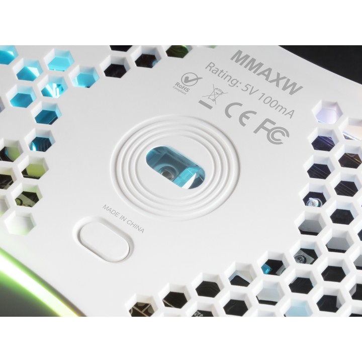 Ratón Mars Gaming RGB USB-A 12400dpi Blanco (MMAXW)