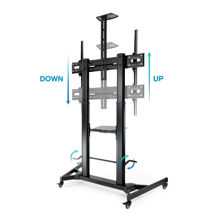 Soporte Suelo TOOQ 60-100" Inclina Ruedas (FS20400HM-B)