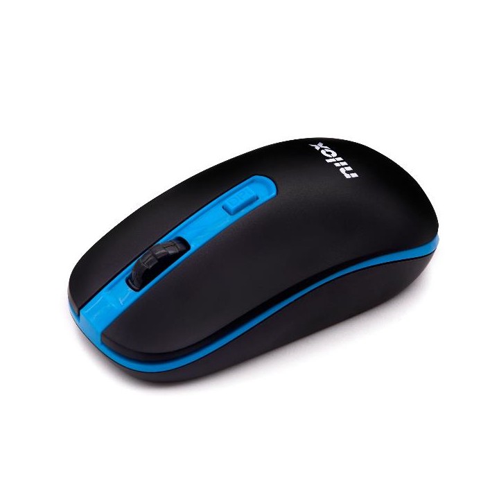 Ratón NILOX Wireless 1000dpi Negro/Azul (NXMOWI2003)
