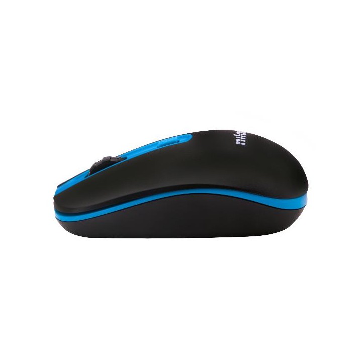 Ratón NILOX Wireless 1000dpi Negro/Azul (NXMOWI2003)