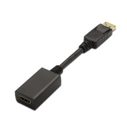 Cable AISENS DP/M a HDMI A/H 15cm Negro (A125-0134)