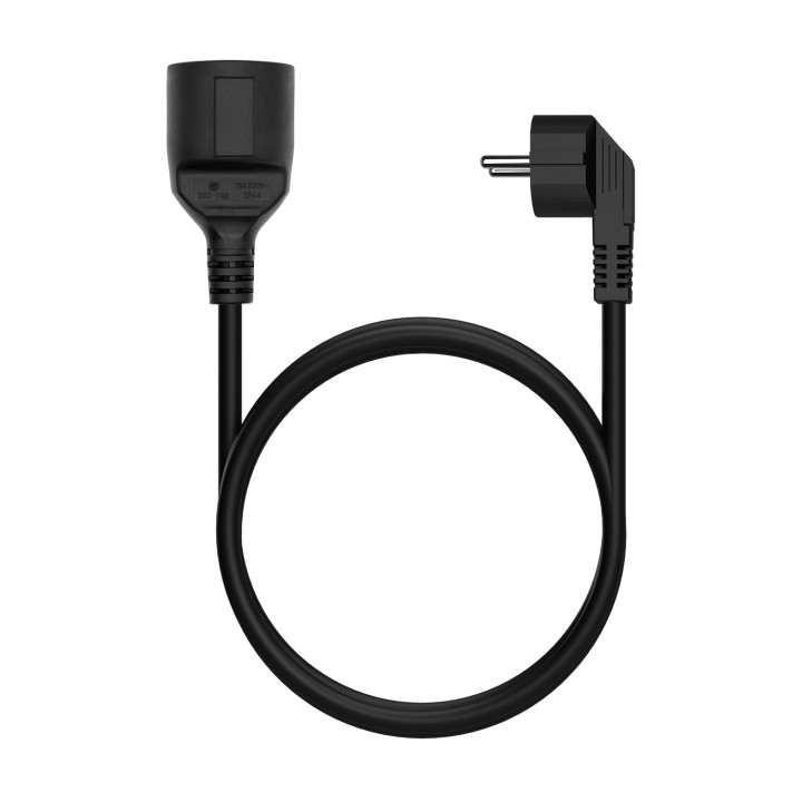 Cable AISENS Schuko CEE7/M a CEE7/H 5m Negro(A132-0602)