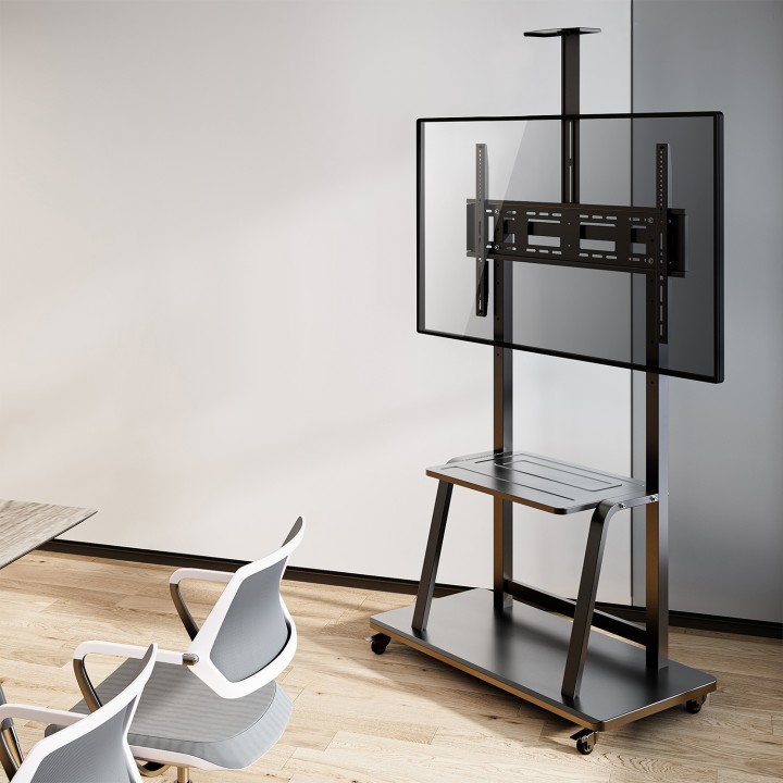 Soporte Suelo AISENS 37"-100" Ruedas 150Kg (FT100E-135)