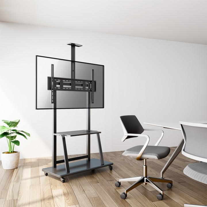 Soporte Suelo AISENS 37"-100" Ruedas 150Kg (FT100E-135)