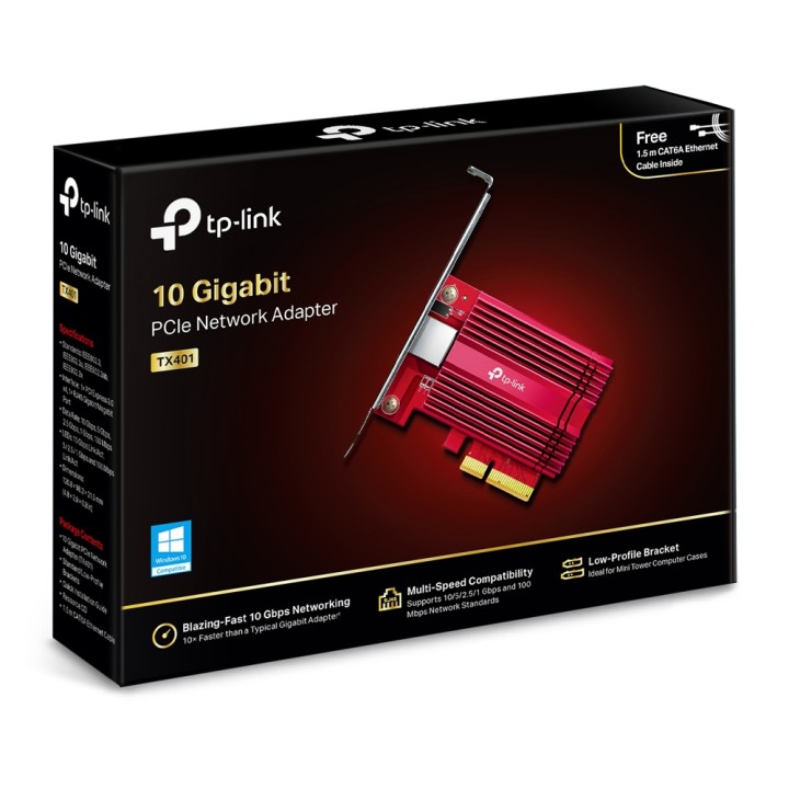 Adaptador de Red TP-Link 10 Gigabit PCIe 3.0 (TX401)