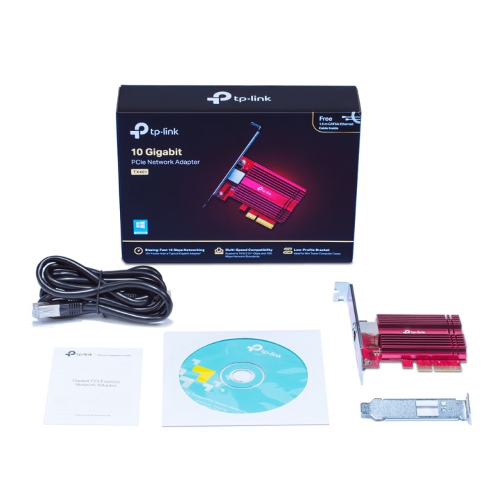 Adaptador de Red TP-Link 10 Gigabit PCIe 3.0 (TX401)