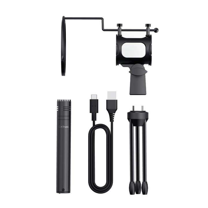 Micrófono Trust GXT241 Velica USB Trípode Negro (24182)