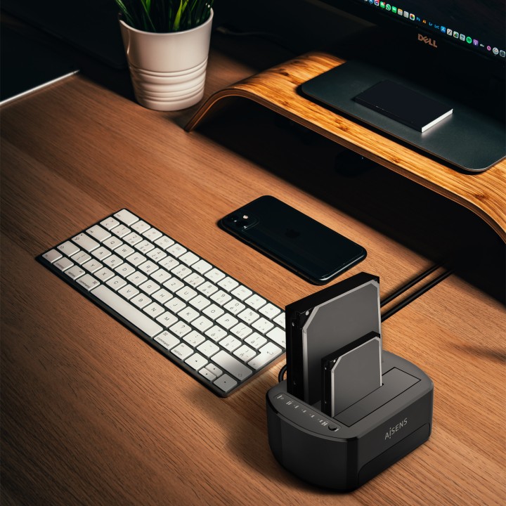 Dock AISENS USB 3.0 SATA 2.5"/3.5" Negro (ASDS-D03B)