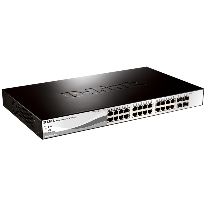 Switch D-Link 24xRJ45 GbE PoE Rack 1U (DGS-1210-28P/E)