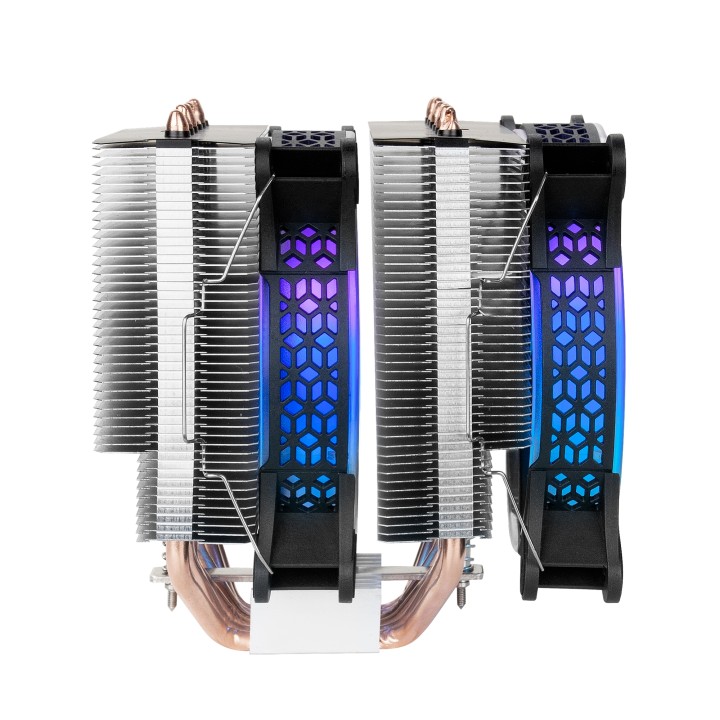 Ventilador CPU Mars Gaming Dual ARGB Negro (MCPUXT)