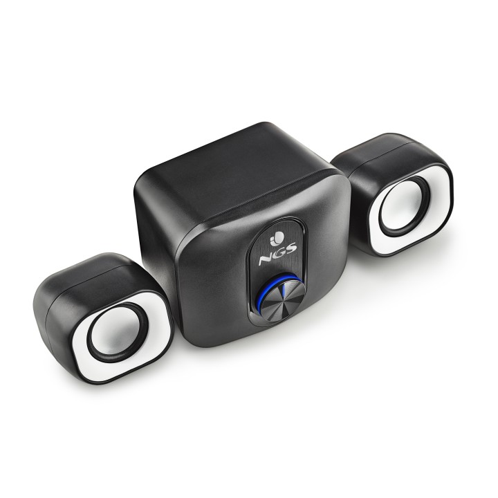 Mini Altavoces NGS 2.1 20W USB 3.5mm Negros (COMET2.1)