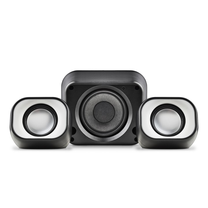 Mini Altavoces NGS 2.1 20W USB 3.5mm Negros (COMET2.1)