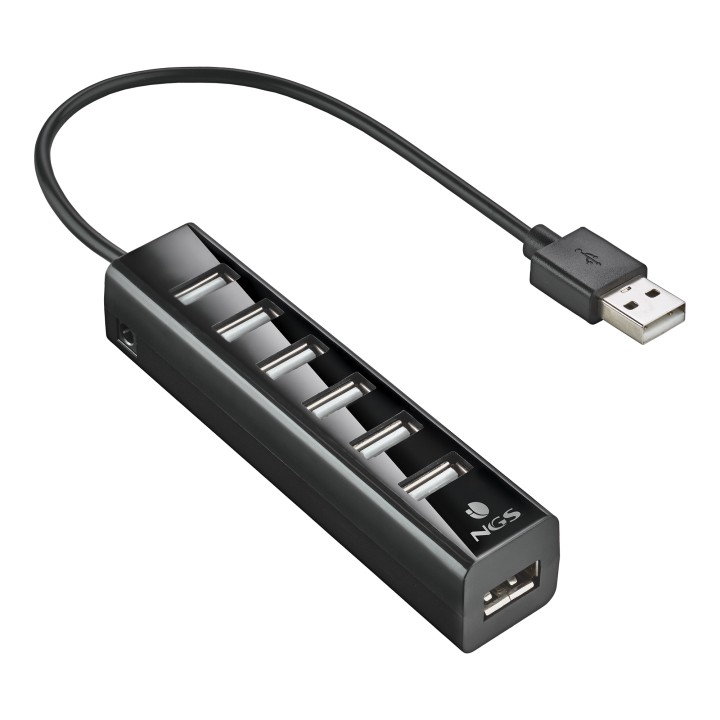 Hub NGS 7xUSB 2.0 Negro (IHUB7TINY)