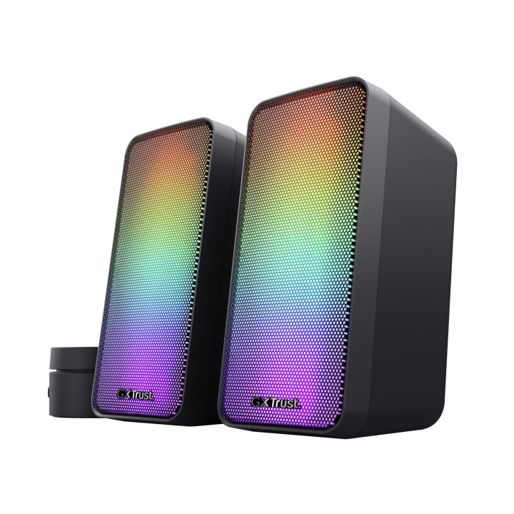Altavoces Trust GXT611 Wezz 2.0 RGB 3.5mm Negro (24587)