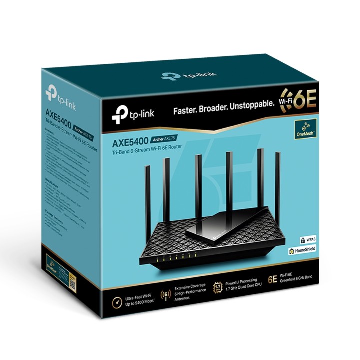 Router TP-Link AX5400 TriBand WiFi 6 (Archer AXE75)