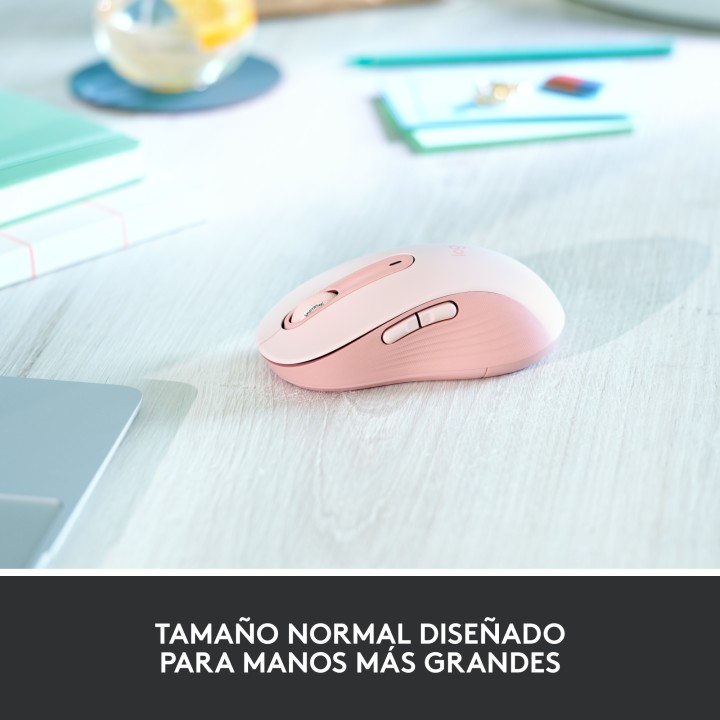 Ratón LOGITECH Signature M650 Wireless Rosa(910-006237)