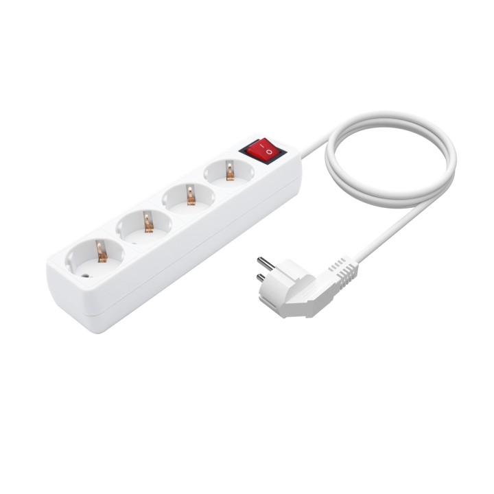 Regleta AISENS 4xSchuko Interruptor Blanca (A154-0649)