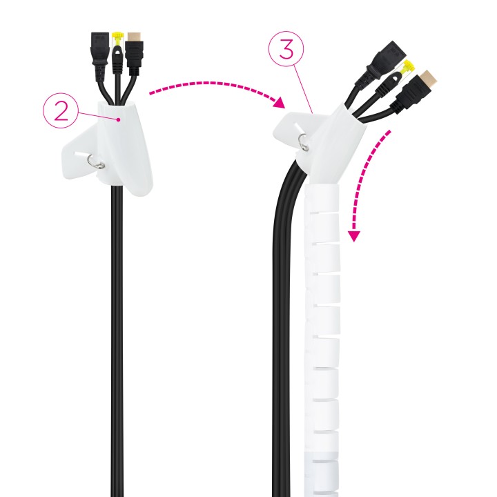 Organizador Cables Nanocable Flexible 3m (10.36.0003-W)