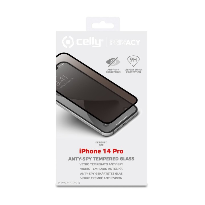 Protector Pantalla CELLY iPhone 14 Pro (PRIVACYF1025BK)