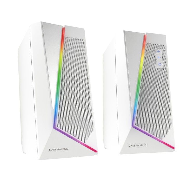 Altavoces Mars Gaming 2.0 BT 5.0 RGB 20W Blancos (MS7W)