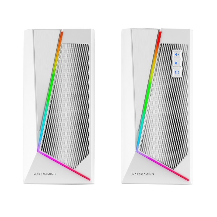 Altavoces Mars Gaming 2.0 BT 5.0 RGB 20W Blancos (MS7W)