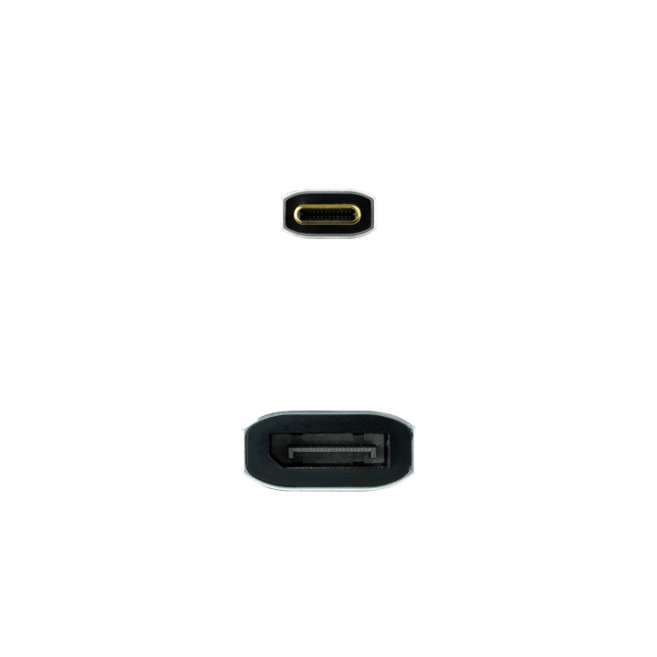 Nanocable USB-C/M a DP/H 15cm Gris (10.16.4104-G)