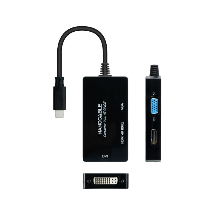 Adap Nanocable USB-C/M a HDMI/DVI/VGA (10.16.4301-ALL)