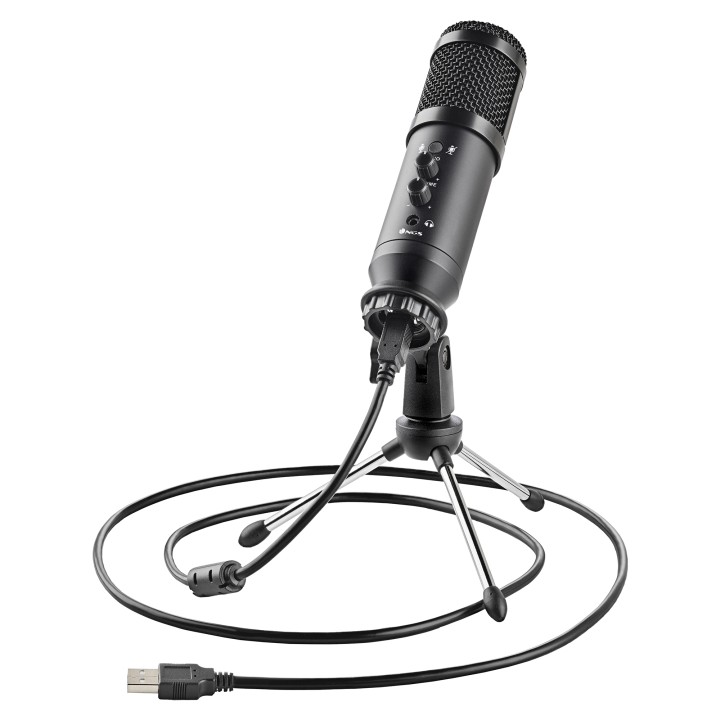 Micrófono Gaming NGS USB con Trípode Negro (GMICX-110)