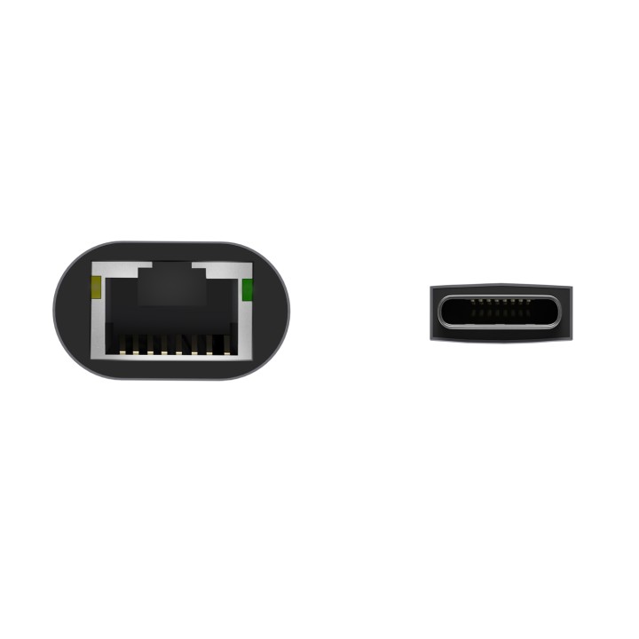 Adaptador AISENS USB-C/M a RJ45/H 15cm Gris (A109-0709)