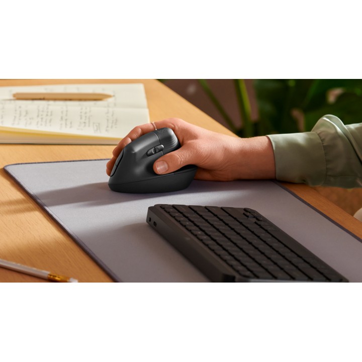 Ratón LOGITECH Vertical RF BT Grafito (910-006473)