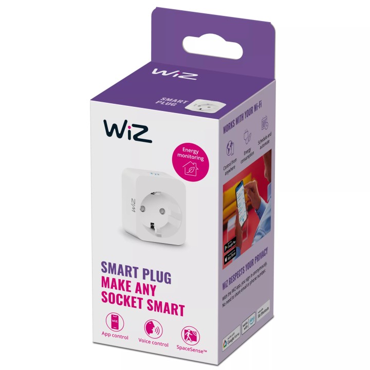Enchufe Inteligente Wiz 230V WiFi Blanco (929002427101)