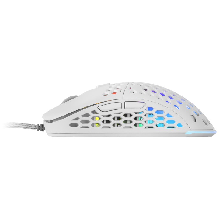 Ratón Mars Gaming RGB USB-A 12800dpi Blanco (MM55W)