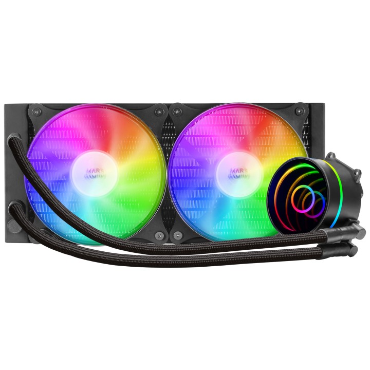 Ref. Líq. CPU Mars Gaming 400W FRGB Negra (MLONE240)